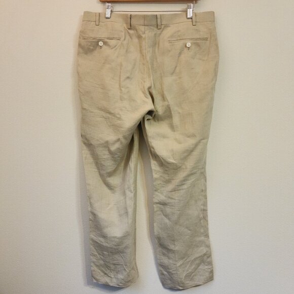 Lauren Ralph Lauren Black Label Linen Pant Women 36Wx29L Classic Tropical - Picture 9 of 12